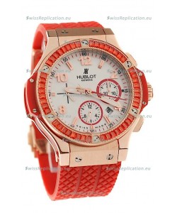 Hublot Gold Big Bang Tutti Fruitti Red Swiss Replica Watch