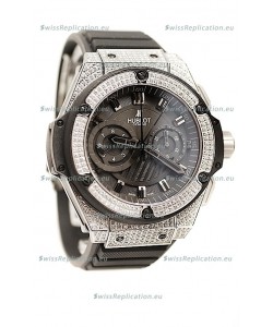 Hublot Gold Big Bang King Power Diamond Swiss Replica Watch