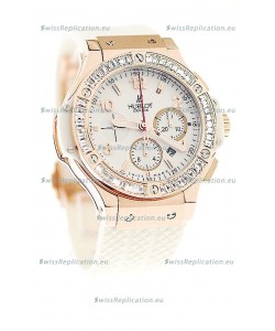 Hublot Big Bang Snow Edition Swiss Watch in Pink Gold Casing
