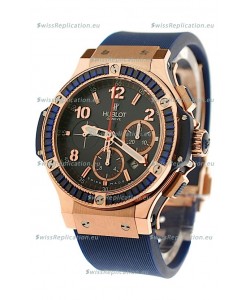 Hublot Big Bang Dark Blue Tutti Fruitti Watch in Purple Diamonds