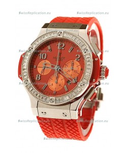 Hublot Big Bang White Baguette Diamonds Shaped Bezel