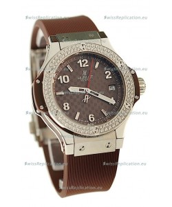Hublot Big Bang King Cappuccino Diamonds Swiss Replica Quartz Watch