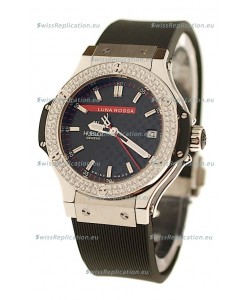 Hublot Big Bang Luna Rossa PVD Diamonds Swiss Quartz Watch