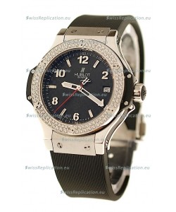 Hublot Big Bang Steel Collection Diamond Swiss Quartz Watch