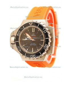 Omega Seamaster Ploprof 1200M Swiss Watch in Orange Strap