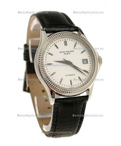 Patek Philippe Geneve Replica Watch in White Dial