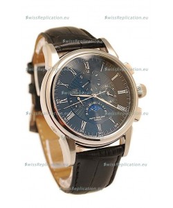 Patek Philippe Grand Complications Replica Watch in Black Dial