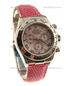 Rolex Daytona Cosmograph Swiss Replica Watch in Light Pink Pearl Dial