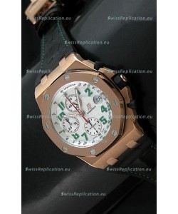 Audemars Piguet Royal Oak Offshore Pride of Mexico Swiss Watch - Secs hands at 12 O'Clock
