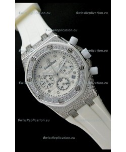 Audemars Piguet Royal Oak Ladies Alinghi Limited Edition Japanese Watch in White