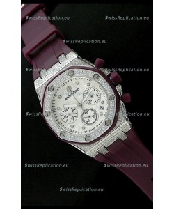 Audemars Piguet Royal Oak Ladies Alinghi Limited Edition Japanese Watch in Diamond Bezel