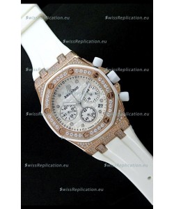 Audemars Piguet Royal Oak Ladies Alinghi Limited Edition Japanese Watch in White