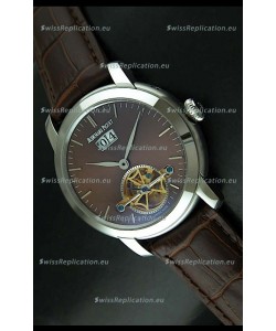 Audemars Piguet Jules Tourbillon Japanese Replica Watch in Brown Dial
