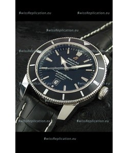 Breitling Superocean Swiss Replica Watch in Black Dial