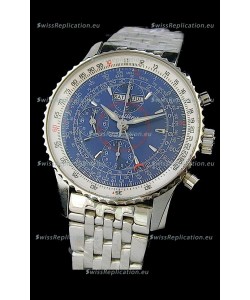 Breitling Navitimer World Swiss Replica Watch in Blue Dial