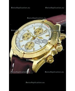 Breitling Evolution Swiss Replica Watch in Gold Case