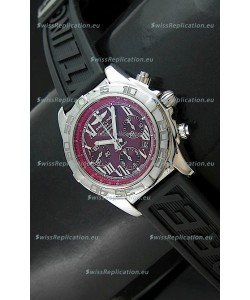 Breitling Chronomat Swiss Replica Watch in Rubber Strap