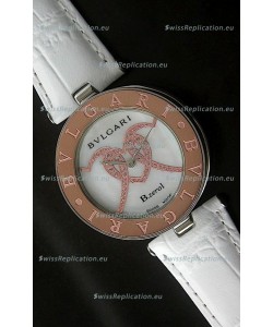 Bvlgari B.zerol Japanese Replica Quartz Watch in White Dial