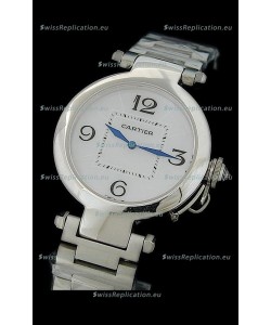 Cartier Pasha de Swiss Replica Automatic Watch in White Dial