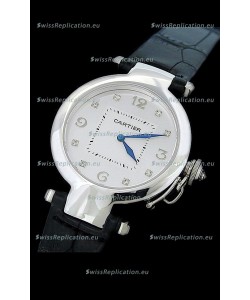 Cartier Pasha de Swiss Replica Automatic Watch in White Dial