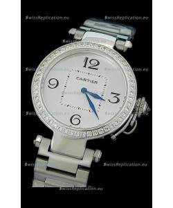Cartier Pasha de Swiss Replica Automatic Watch in White Dial