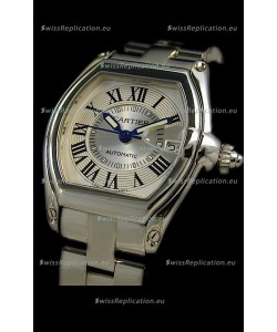Cartier Roadster Swiss Replica Watch in White Dial