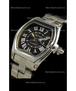 Cartier Roadster Swiss Replica Watch in Black Dial