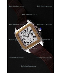 Cartier Santos in Swiss Replica Watch in White Dial