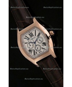 Cartier Tortue Japanese Replica Watch in White Dial