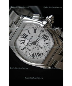 Cartier Roadster Swiss Replica Watch in White Dial