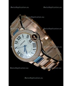 Cartier Balon de Swiss Replica Watch in White Dial