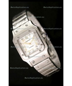 Cartier Santos Swiss Replica Watch - Automatic Movement in Gold Numerals