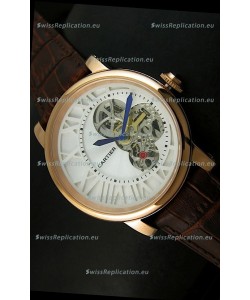 Rotonde De Cartier Cadran Love Japanese Replica Watch - Yellow Gold Case