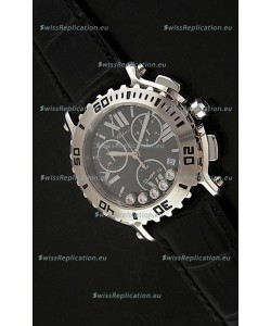 Chopard Happy Sport Swiss Replica Watch in Black Strap