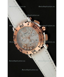 Chopard Happy Sport Swiss Replica Watch in White Strap