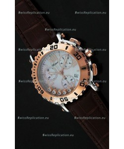 Chopard Happy Sport Swiss Replica Watch in Brown Strap