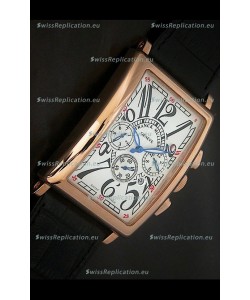 Franck Muller Long Island Japanese Replica Watch in White Dial