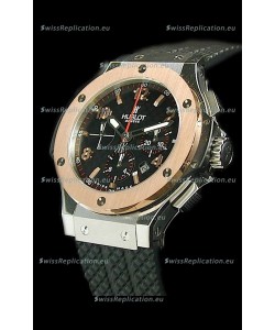 Hublot Big Bang Swiss Replica Watch in Rose Gold Bezel