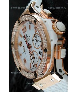 Hublot Big Bang Swiss Replica Watch in Rose Gold