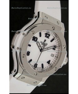 Hublot Big Bang King Swiss Quartz Watch in White Strap