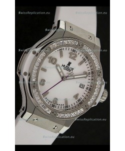 Hublot Big Bang King Swiss Quartz Watch in White Dial