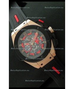 Hublot King Power Limited Edition Swiss Replica Rose Gold Watch 