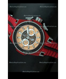 Hublot King Power Ferrari Edition Swiss Replica Watch - Red Strap