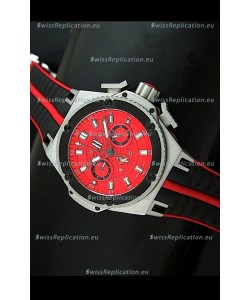 Hublot King Power Ferrari Edition Swiss Replica Watch - Black Strap