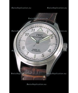 IWC Pilot MARK-XV Swiss Replica Watch in Silver Dial