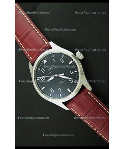 IWC Fliegeruhr International Watch Co. Swiss Automatic Replica Watch in Red Strap