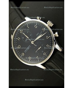IWC Portuguese Chronograph Swiss Replica Watch in Stainless Steel 1:1 Mirror Replica Edition