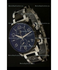 Montblanc FlyBack Chronometer Watch in Dark Black Dial