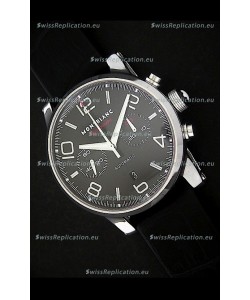 Mont Blanc Meisterstuck Timewalker Swiss Watch in Black Dial