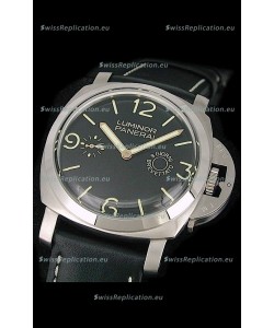 Panerai Luminor 8 Days Swiss Watch in Black Dial